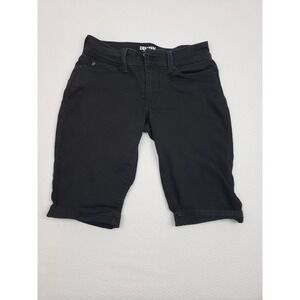 Levis Denizen Jean Shorts Womens 4 Black Modern Skinny Roll Up‎ Stretch Denim